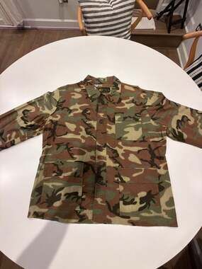 Kmart 100% Cotton Duck Camouflage Hunting Utility Jacket Size Large